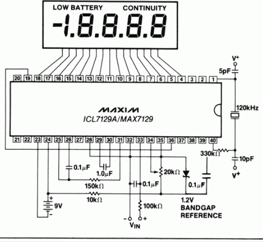 Icl7135 мультиметр схема