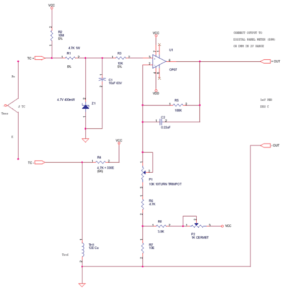 Using Thermocouple with DMM or DVM – delabs Electronic Circuits