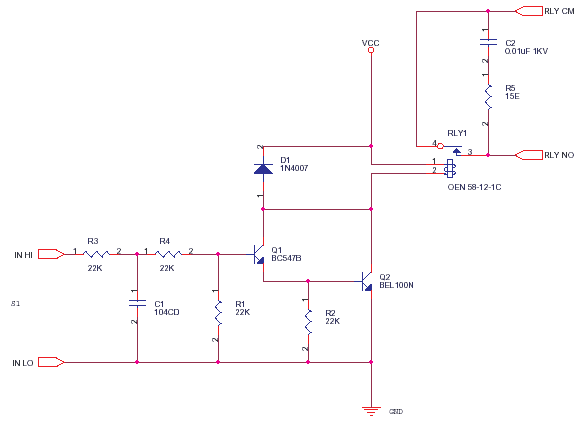 Relay Driver – Electromagnetic – delabs Electronic Circuits