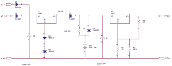 Battery Backup Supply - Electronics Circuits