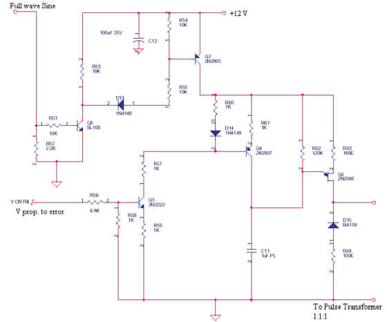 2N2646 based Voltage controlled SCR Pulser - Electronics Circuits