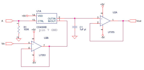 Simple Sample and Hold with CD4066 – delabs Electronic Circuits